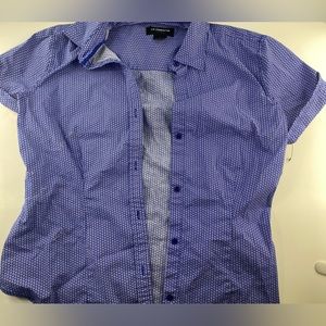 Blue button up shirt